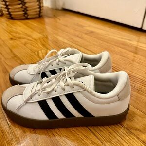 Adidas White and Black Classic Sneakers